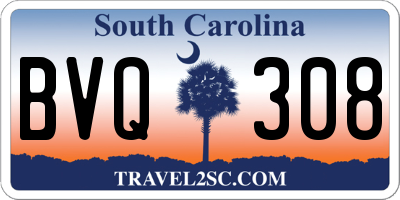 SC license plate BVQ308