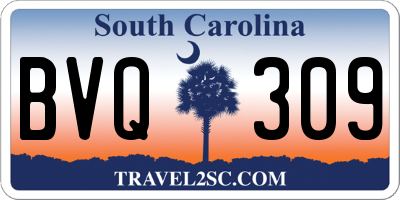SC license plate BVQ309