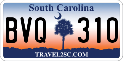 SC license plate BVQ310