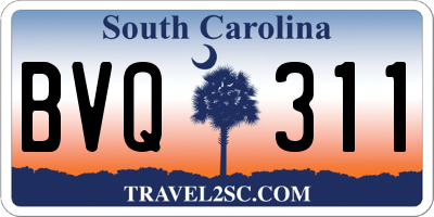 SC license plate BVQ311
