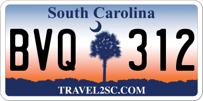 SC license plate BVQ312