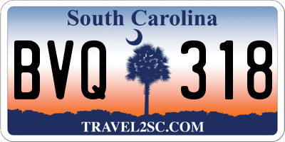 SC license plate BVQ318
