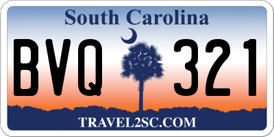 SC license plate BVQ321