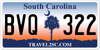 SC license plate BVQ322