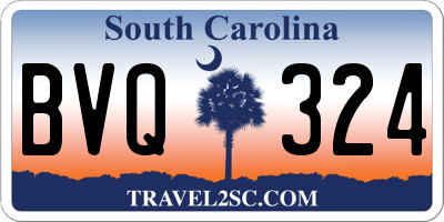 SC license plate BVQ324
