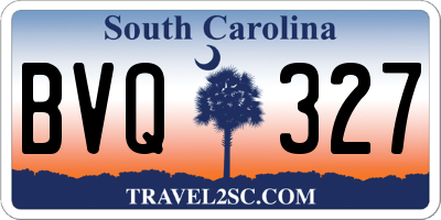 SC license plate BVQ327