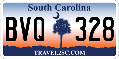 SC license plate BVQ328
