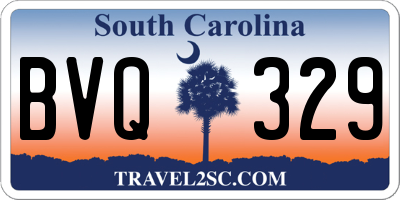 SC license plate BVQ329