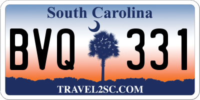 SC license plate BVQ331