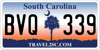 SC license plate BVQ339