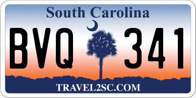 SC license plate BVQ341