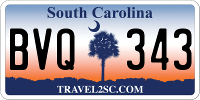 SC license plate BVQ343