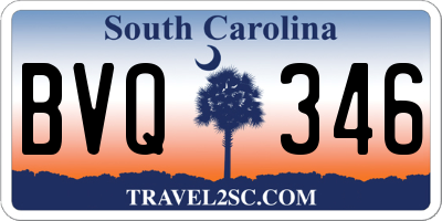 SC license plate BVQ346