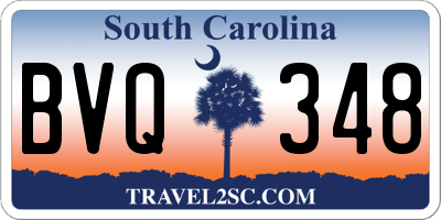SC license plate BVQ348