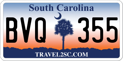SC license plate BVQ355