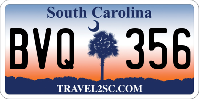 SC license plate BVQ356
