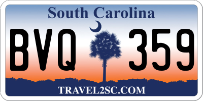 SC license plate BVQ359