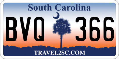 SC license plate BVQ366
