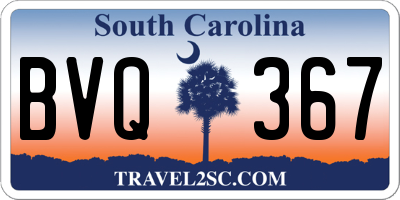 SC license plate BVQ367