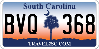 SC license plate BVQ368