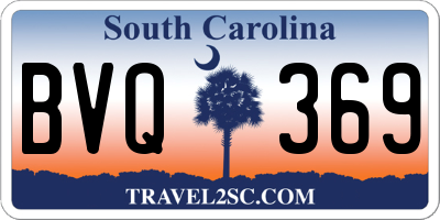 SC license plate BVQ369