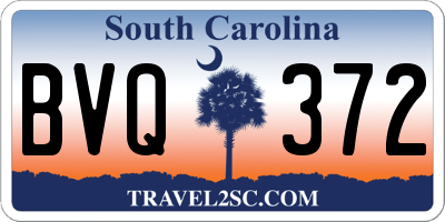 SC license plate BVQ372
