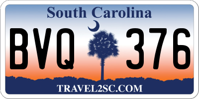 SC license plate BVQ376