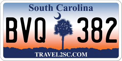 SC license plate BVQ382