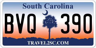 SC license plate BVQ390
