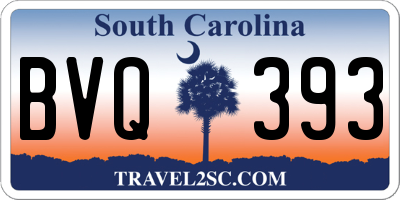 SC license plate BVQ393