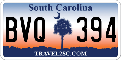 SC license plate BVQ394