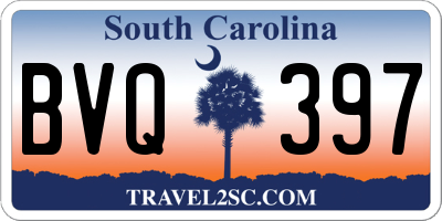 SC license plate BVQ397