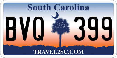 SC license plate BVQ399
