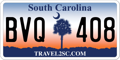 SC license plate BVQ408