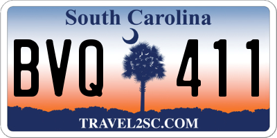 SC license plate BVQ411