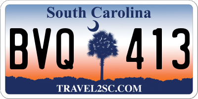 SC license plate BVQ413