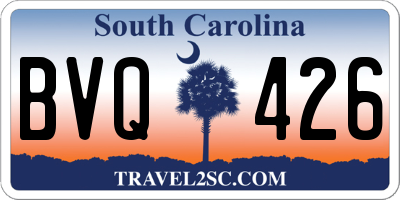 SC license plate BVQ426