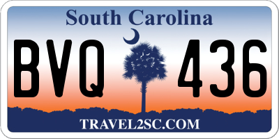 SC license plate BVQ436