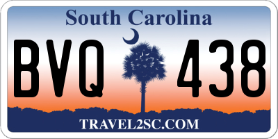 SC license plate BVQ438