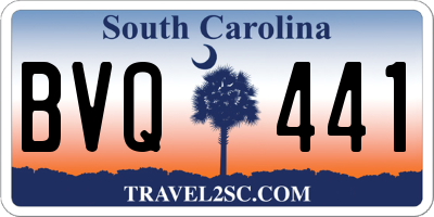 SC license plate BVQ441