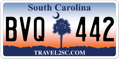 SC license plate BVQ442
