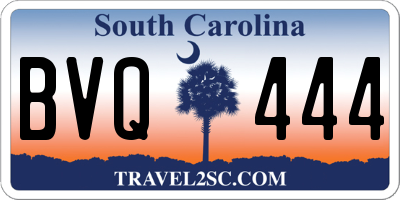 SC license plate BVQ444