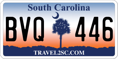 SC license plate BVQ446