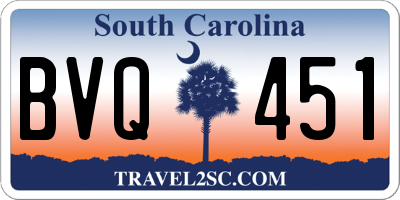 SC license plate BVQ451