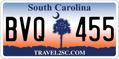 SC license plate BVQ455
