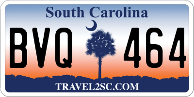 SC license plate BVQ464