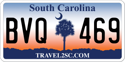 SC license plate BVQ469