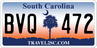 SC license plate BVQ472
