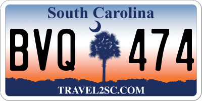 SC license plate BVQ474