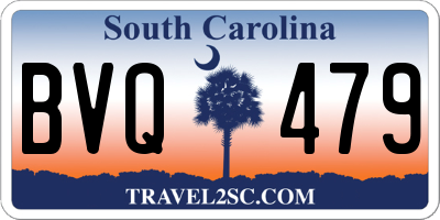 SC license plate BVQ479